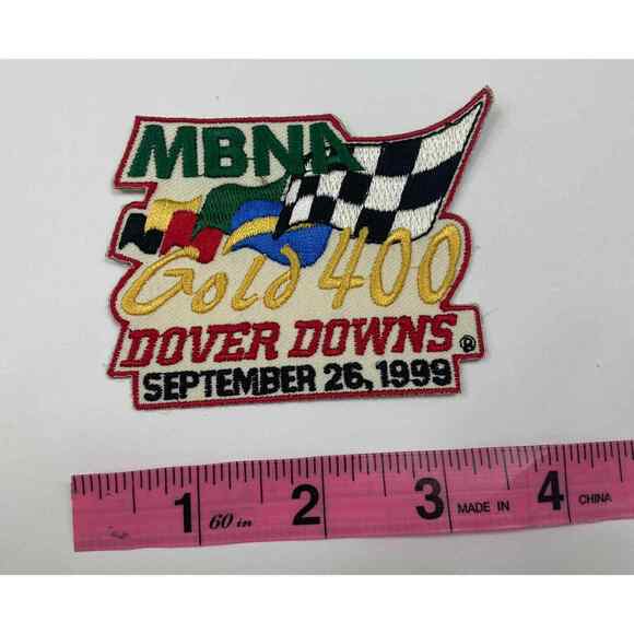 NASCAR PATCH  1999 Dover Downs Gold 400 Racing Patch, Mark Martin winner 9/26/99 - Picture 2 of 3